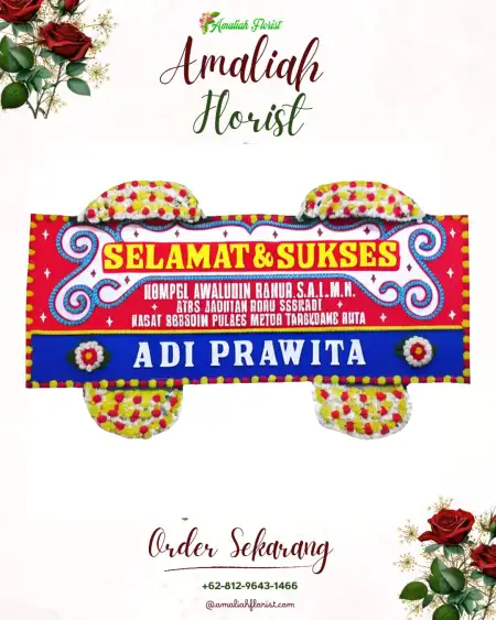 Papan Bunga Ucapan Selamat Woyla